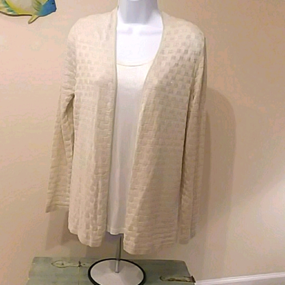NWT Chico's Easywear Jacket & Tank Ecru Size 0